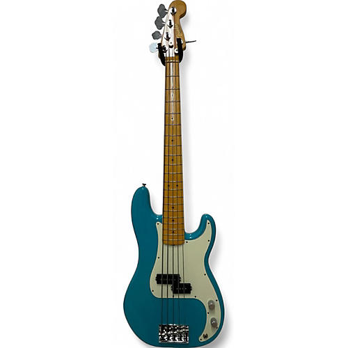 Fender Used 2023 Fender AMERICAN PROFESSIONAL PRECISION BASS V MIAMI BLUE Electric Bass Guitar MIAMI BLUE