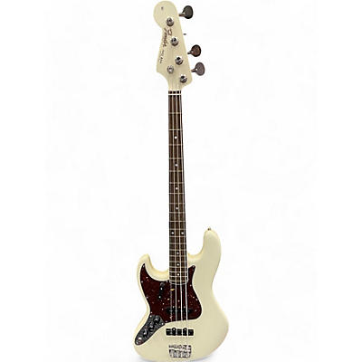 Fender Used 2023 Fender AMERICAN VINTAGE II 1966 JAZZ BASS LEFT HANDED Olympic White Electric Bass Guitar