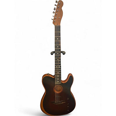 Used 2023 Fender American Acoustasonic Telecaster BOURBON BURST Acoustic Electric Guitar