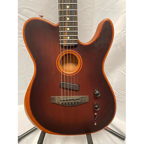 Fender Used 2023 Fender American Acoustasonic Telecaster Brown Acoustic Electric Guitar Brown