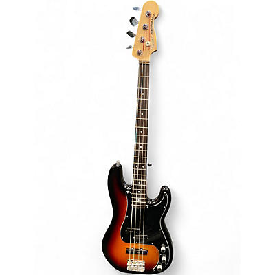 Used 2023 Fender American Performer Precision Bass 3 Tone Sunburst Electric Bass Guitar