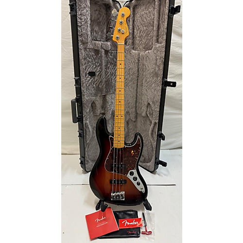 Fender Used 2023 Fender American Professional II Jazz Bass 3 Color Sunburst Electric Bass Guitar 3 Color Sunburst