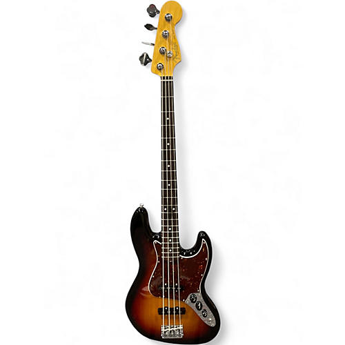 Used 2023 Fender American Professional II Jazz Bass 3 Tone Sunburst Electric Bass Guitar 3 Tone Sunburst