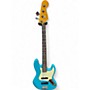 Used 2023 Fender American Professional II Jazz Bass Miami Blue Electric Bass Guitar Miami Blue