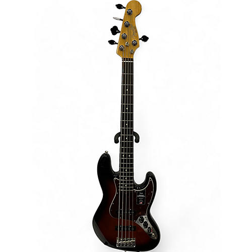 Fender Used 2023 Fender American Professional II Jazz Bass V 3 Color Sunburst Electric Bass Guitar 3 Color Sunburst