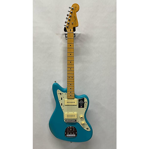 Fender Used 2023 Fender American Professional II Jazzmaster Miami Blue Solid Body Electric Guitar Miami Blue