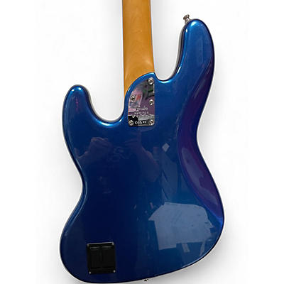 Used 2023 Fender American Ultra Jazz Bass Electron Blue Metallic Electric Bass Guitar