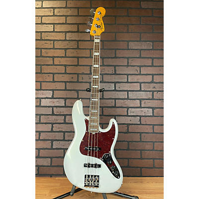 Fender Used 2023 Fender American Ultra Jazz Bass Olympic Pearl Electric Bass Guitar