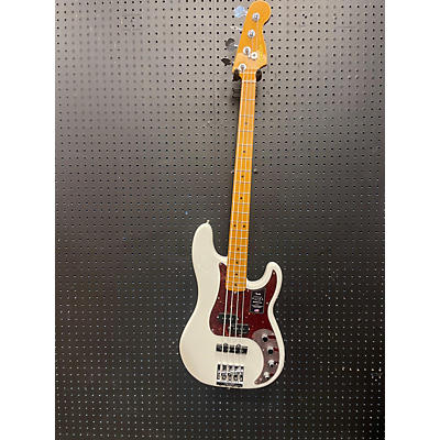 Fender Used 2023 Fender American Ultra Precision Bass Pearl White Electric Bass Guitar