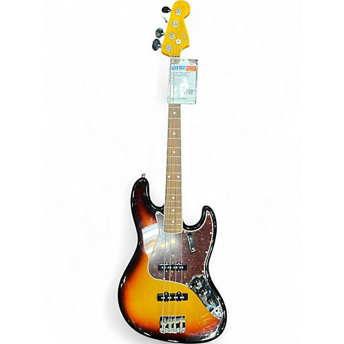 Used 2023 Fender American Vintage II '66 Jazz Bass 3 Tone Sunburst Electric Bass Guitar 3 Tone Sunburst