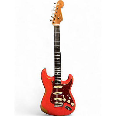 Fender Used 2023 Fender CUSTOM SHOP 1962 HEAVY RELIC STRATOCASTER RED Solid Body Electric Guitar