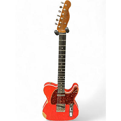 Fender Used 2023 Fender CUSTOM SHOP 1962 HEAVY RELIC TELECASTER RED Solid Body Electric Guitar