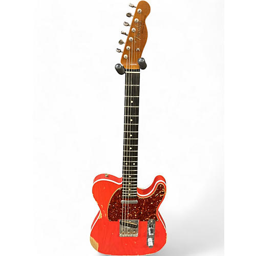 Fender Used 2023 Fender CUSTOM SHOP 1962 HEAVY RELIC TELECASTER RED Solid Body Electric Guitar RED