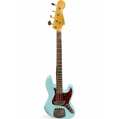Used 2023 Fender Custom Shop 1964 Jazz Bass Daphne Blue Electric Bass Guitar Daphne Blue