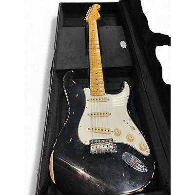 Used 2023 Fender Custom Shop '60 Stratocaster Heavy Relic Black Solid Body Electric Guitar