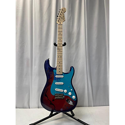 Fender Used 2023 Fender Eric Clapton Crossroads Stratocaster Crash Purple Red Blue Solid Body Electric Guitar