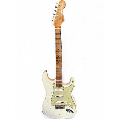 Used 2023 Fender LIMITED EDITION FAT 50'S RELIC STRATOCASTER India Ivory Solid Body Electric Guitar