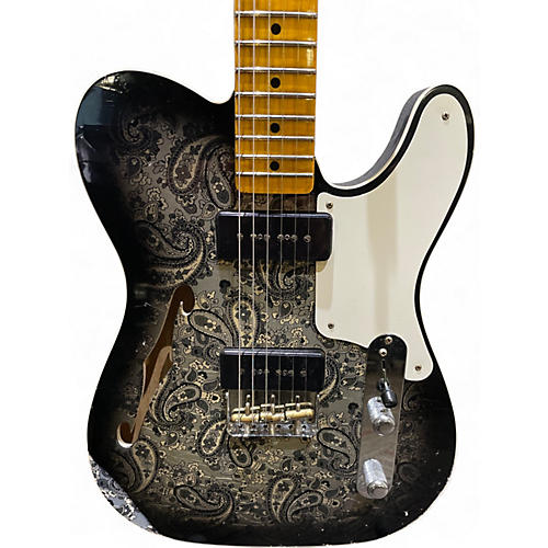 Used 2023 Fender LTD Dual P-90 Telecaster Relic BLACK PAISLEY Solid Body Electric Guitar BLACK PAISLEY