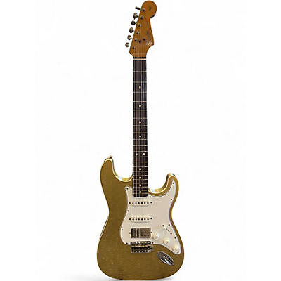 Used 2023 Fender Limited Edition Double Bound HSS Stratocaster Aztec Gold Solid Body Electric Guitar