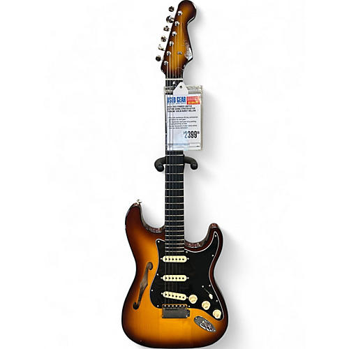 Used 2023 Fender Limited Edition Suona Stratocaster Thinline Violin Burst Hollow Body Electric Guitar Violin Burst