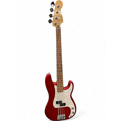 Used 2023 Fender Player Precision Bass Candy Apple Red Electric Bass Guitar