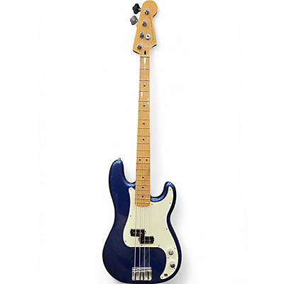 Used 2023 Fender Player Precision Bass Electron Blue Metallic Electric Bass Guitar