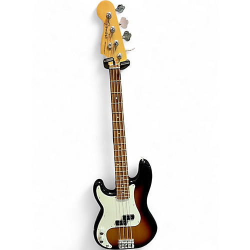 Used 2023 Fender Player Precision Bass Left Handed 2 Color Sunburst Electric Bass Guitar 2 Color Sunburst