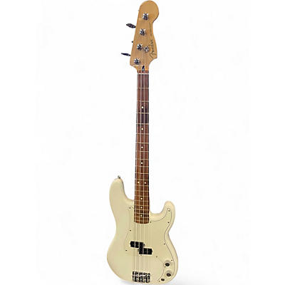 Used 2023 Fender Player Precision Bass Polar White Electric Bass Guitar