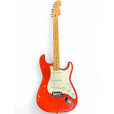 Used 2023 Fender Player Stratocaster ROASTED MAPLE Fiesta Red Solid Body Electric Guitar
