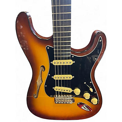 Used 2023 Fender SUONA STRATOCASTER THINLINE VIOLIN BURST Hollow Body Electric Guitar