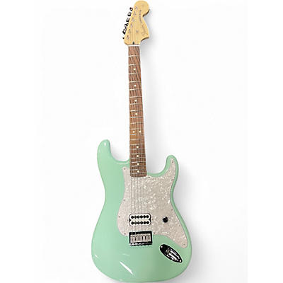 Used 2023 Fender Tom Delonge Signature Stratocaster Surf Green Solid Body Electric Guitar