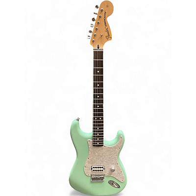 Used 2023 Fender Tom Delonge Signature Stratocaster Surf Green Solid Body Electric Guitar