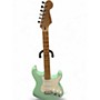 Used 2023 Fender dELUXE PLAYER STRATOCASTER Surf Green Solid Body Electric Guitar Surf Green