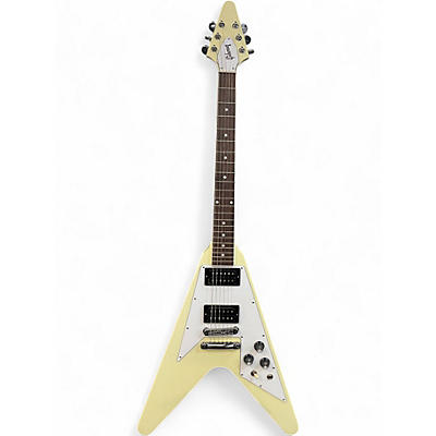 Used 2023 Gibson 70'S FLYING V Classic White Solid Body Electric Guitar