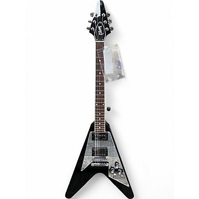 Used 2023 Gibson '70s Flying V Mirror Limited-Edition Ebony Solid Body Electric Guitar