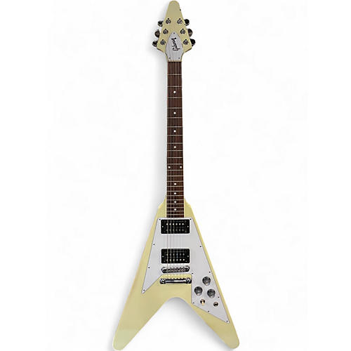 Used 2023 Gibson '70s Flying V White Solid Body Electric Guitar White