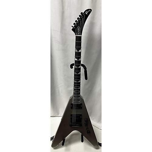 Gibson Used 2023 Gibson Dave Mustaine Flying V EXP Metallic Silver Solid Body Electric Guitar Metallic Silver