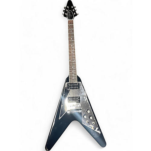 Gibson Used 2023 Gibson FLYING V MIRROR LIMITED EDITION Ebony Solid Body Electric Guitar Ebony