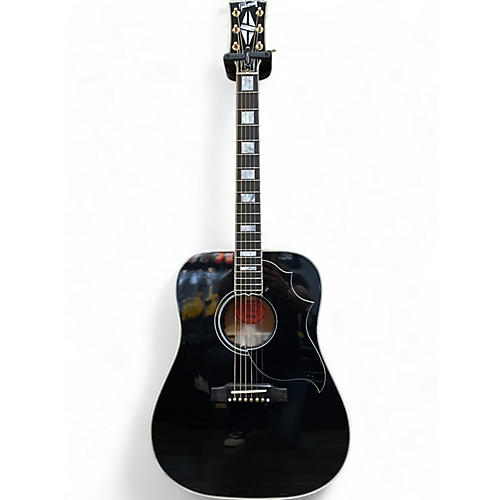 Gibson Used 2023 Gibson Hummingbird Custom Ebony Acoustic Electric Guitar Ebony