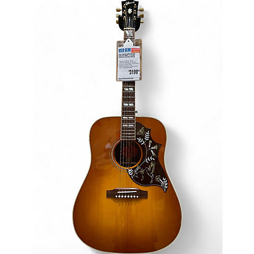 Gibson Used 2023 Gibson Hummingbird Heritage honey 12 String Acoustic Electric Guitar honey