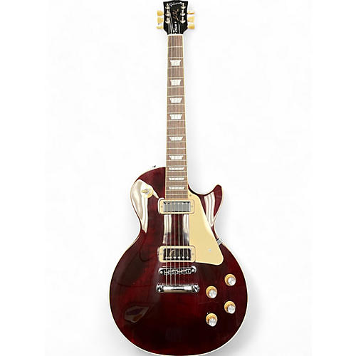 Gibson Used 2023 Gibson Les Paul Deluxe Wine Red Solid Body Electric Guitar Wine Red