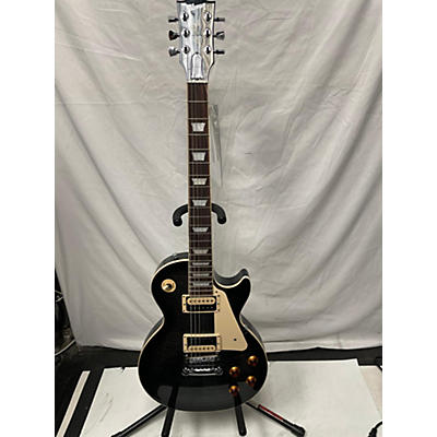 Gibson Used 2023 Gibson Les Paul Traditional Pro V Flame Top Ebony Burst Solid Body Electric Guitar