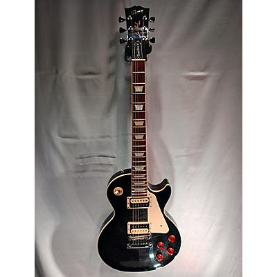 Gibson Used 2023 Gibson Les Paul Traditional Pro V Flame Top Transparent Ebony Burst Solid Body Electric Guitar