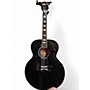 Used 2023 Gibson SJ200 Super Jumbo Custom Ebony Acoustic Guitar Ebony