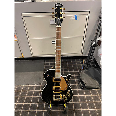 Used 2023 Gretsch Guitars G5235T  Black and Gold Solid Body Electric Guitar