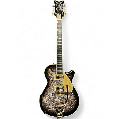 Used 2023 Gretsch Guitars G6134TG LIMITED EDITION PAISLEY PENGUIN BLACK PAISLEY Solid Body Electric Guitar