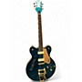 Used 2023 Gretsch Guitars Pristine LTD Center Block Double-Cut with Bigsby Petrol Blue Hollow Body Electric Guitar Petrol Blue