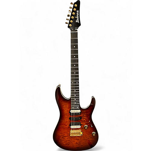 Ibanez Used 2023 Ibanez AZ47P1QM Premium Dragon Eye Burst Solid Body Electric Guitar Dragon Eye Burst