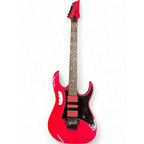 Used 2023 Ibanez Jem jr Pink Solid Body Electric Guitar Pink