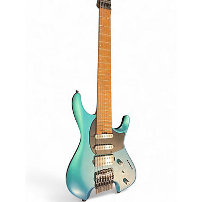 Used 2023 Ibanez Q547 chameleon blue green Solid Body Electric Guitar